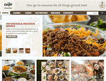Tablet Screenshot of cargillgroundbeef.com